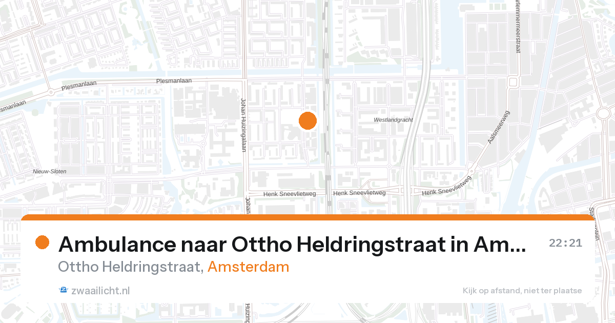 Ambulance naar Ottho Heldringstraat in Amsterdam — 31 jan 2026