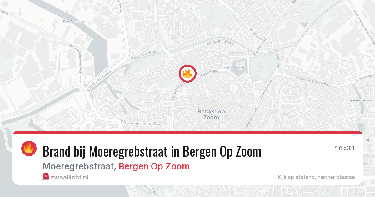 Brand bij Moeregrebstraat in Bergen Op Zoom — 8 jul 2026