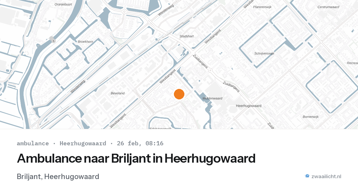 Ambulance naar Briljant in Heerhugowaard — 26 feb 2026