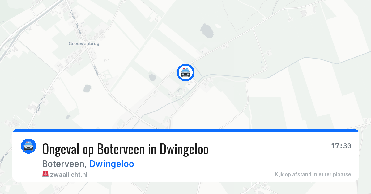 Ongeval op Boterveen in Dwingeloo — 19 jun 2026