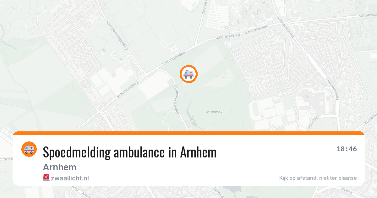 Spoedmelding ambulance in Arnhem — 12 aug 2026