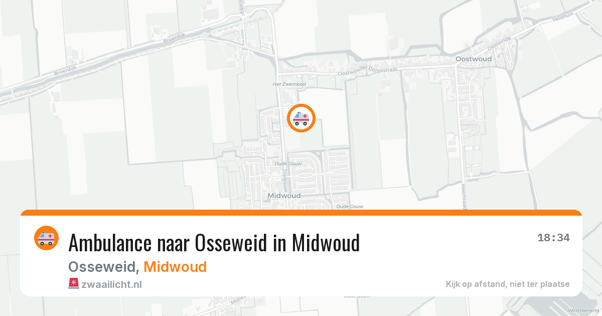 Ambulance naar Osseweid in Midwoud — 30 jul 2026