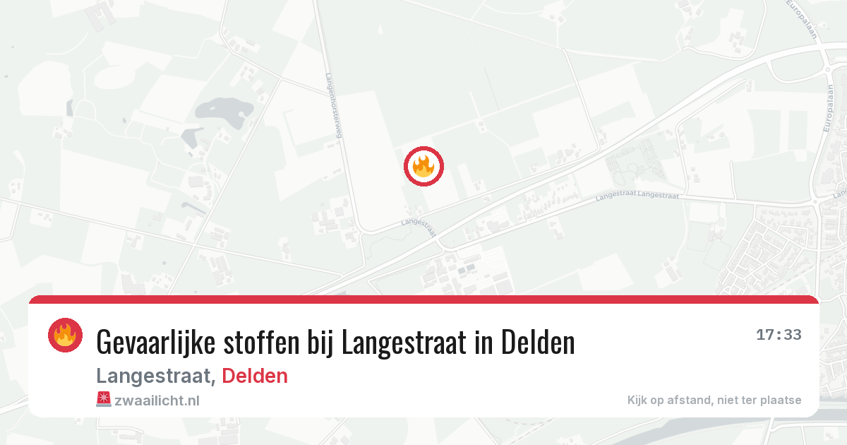 Gevaarlijke stoffen bij Langestraat in Delden — 22 mei 2026