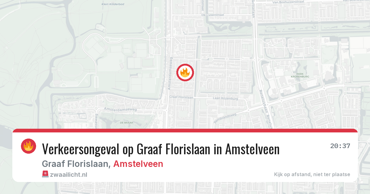Verkeersongeval op Graaf Florislaan in Amstelveen — 8 mei 2026