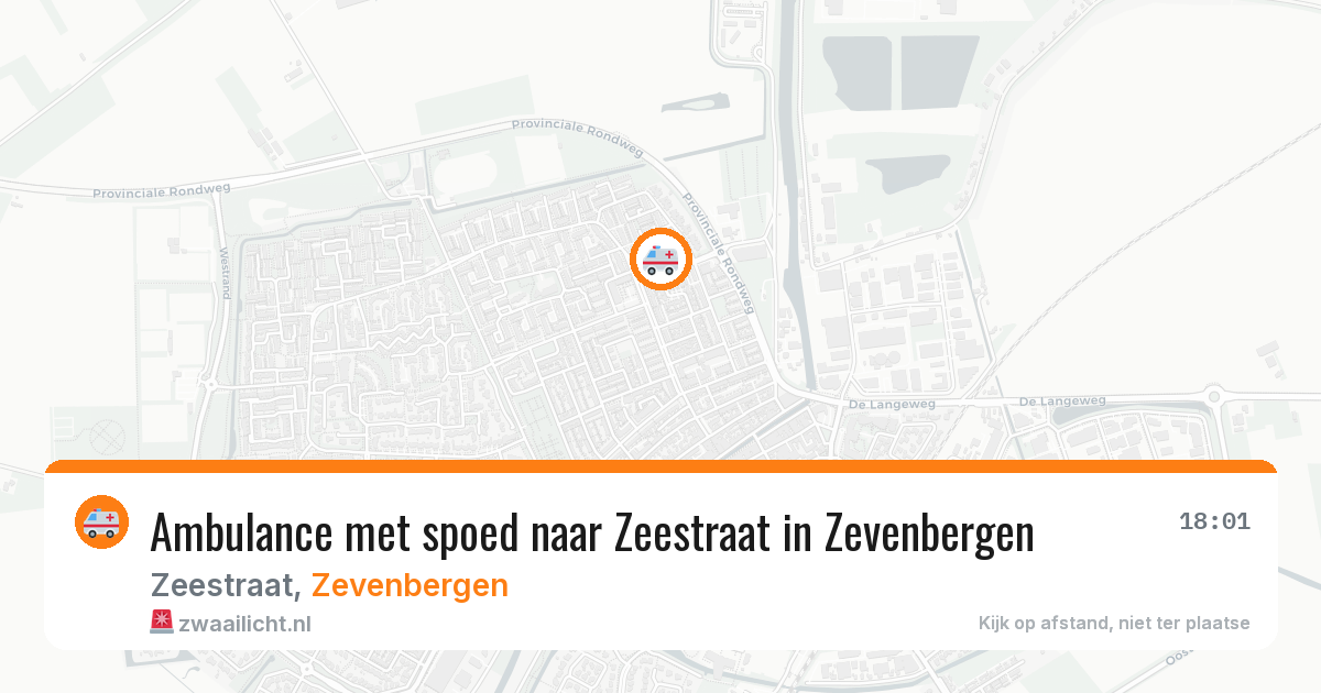 Ambulance met spoed naar Zeestraat in Zevenbergen — 4 jul 2026