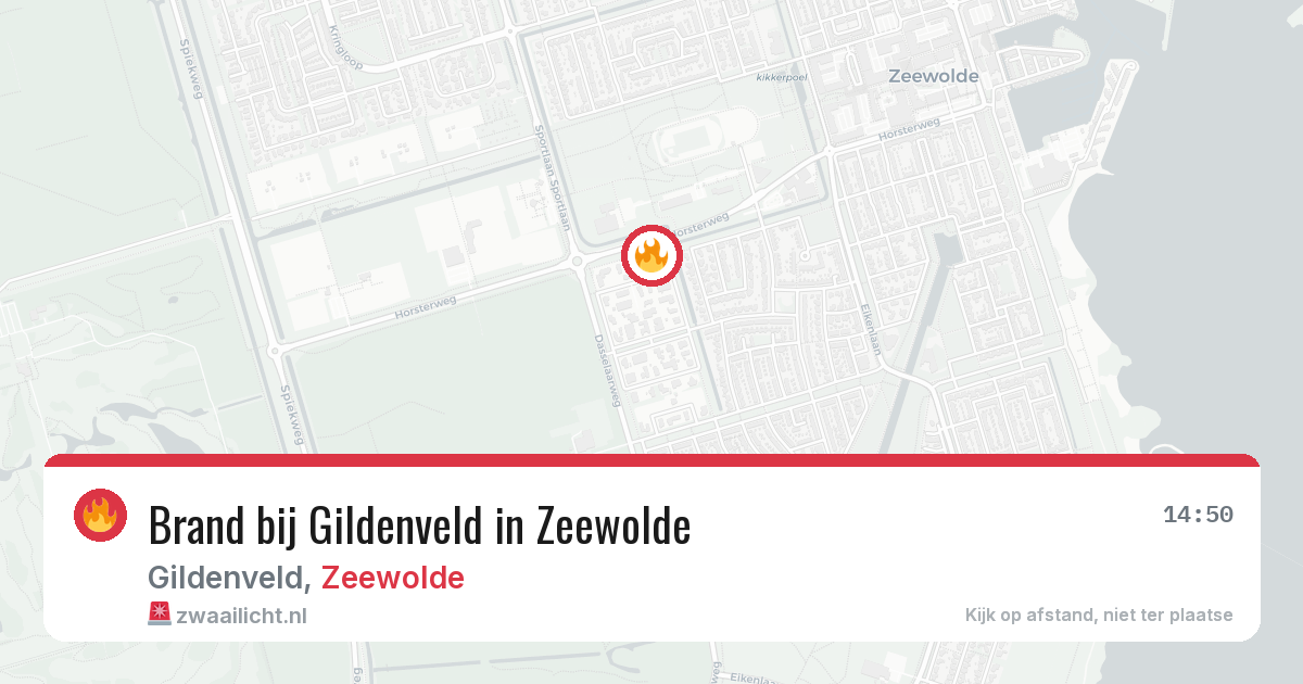 Brand bij Gildenveld in Zeewolde — 23 mei 2026
