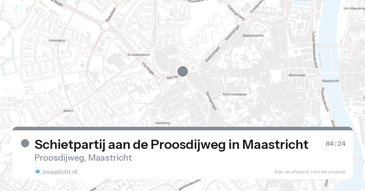 Schietpartij aan de Proosdijweg in Maastricht — 1 feb 2026