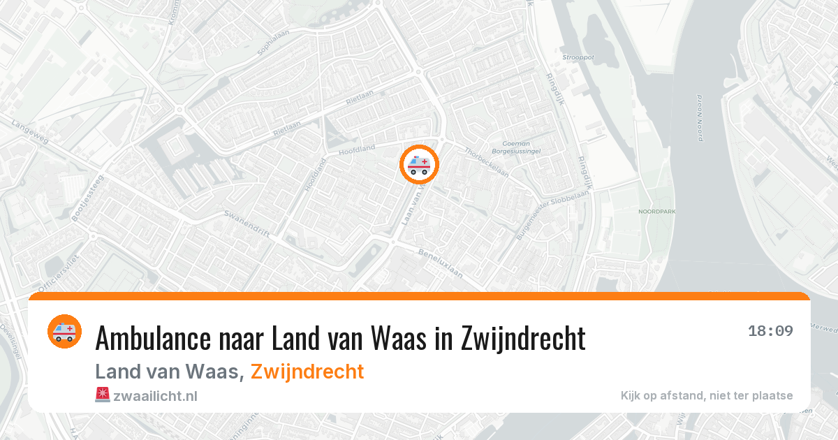 Ambulance naar Land van Waas in Zwijndrecht — 23 mei 2026