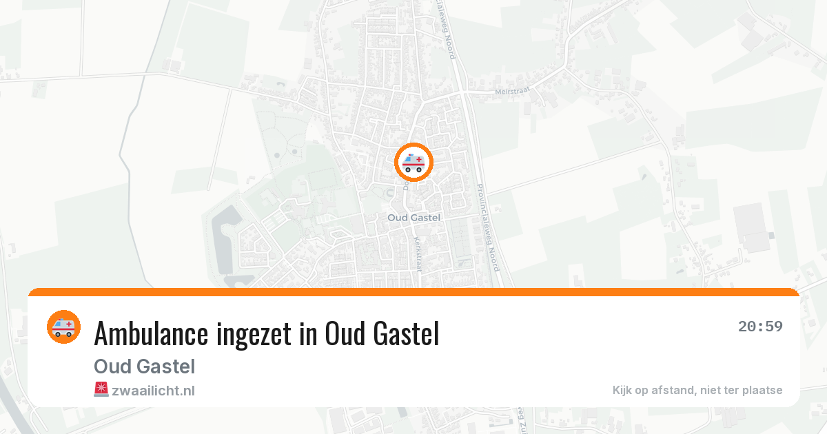 Ambulance ingezet in Oud Gastel — 11 jun 2026
