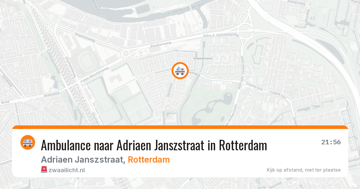 Ambulance naar Adriaen Janszstraat in Rotterdam — 18 mrt 2026