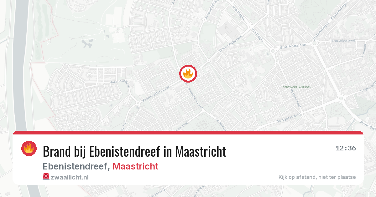 Brand bij Ebenistendreef in Maastricht — 27 apr 2026