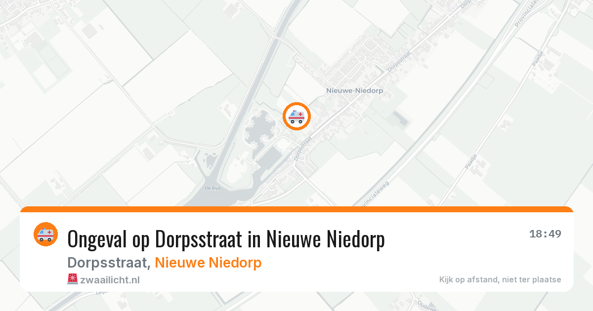 Ongeval op Dorpsstraat in Nieuwe Niedorp — 5 apr 2026