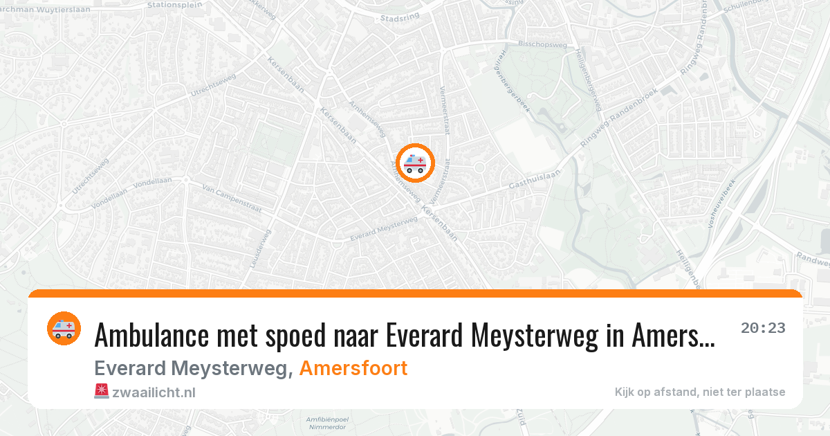 Ambulance met spoed naar Everard Meysterweg in Amersfoort — 2 jun 2026