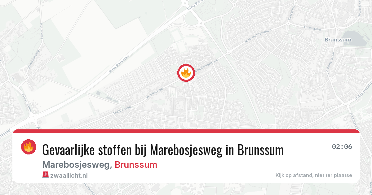 Gevaarlijke stoffen bij Marebosjesweg in Brunssum — 20 mrt 2026