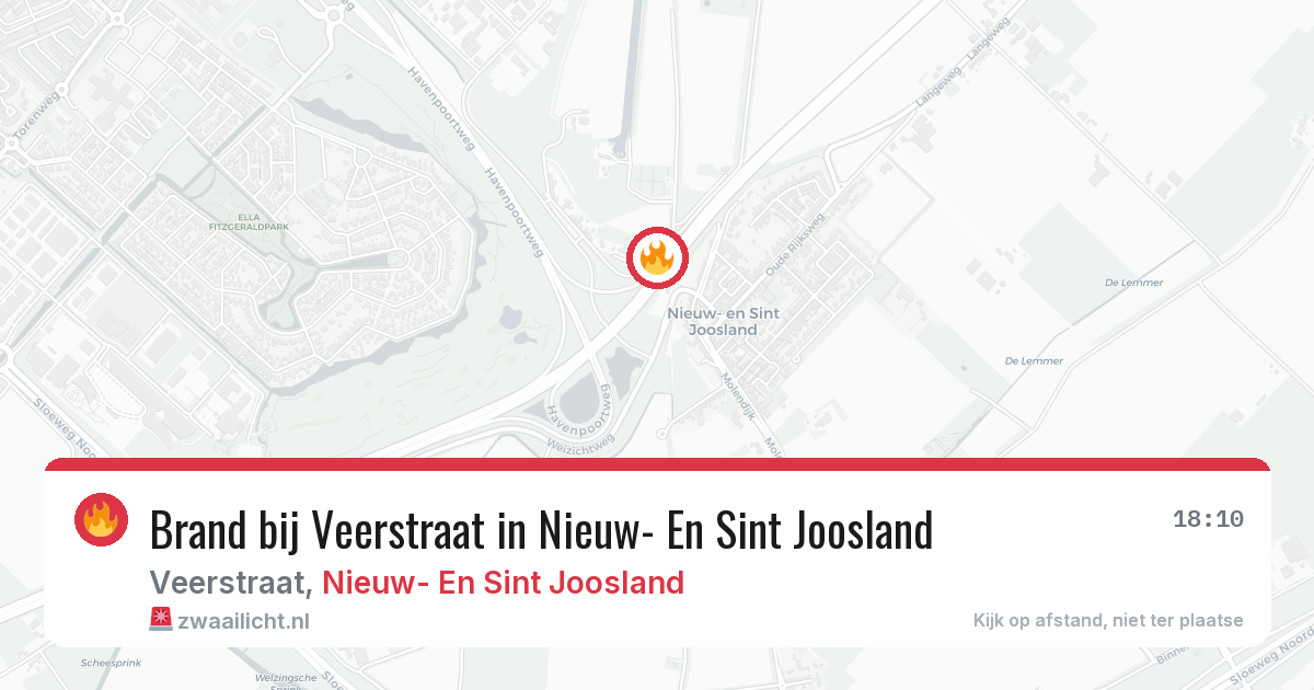 Brand bij Veerstraat in Nieuw- En Sint Joosland — 30 mei 2026
