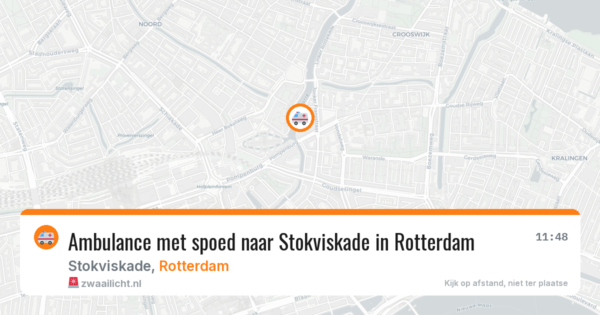 Ambulance met spoed naar Stokviskade in Rotterdam — 30 jan 2026