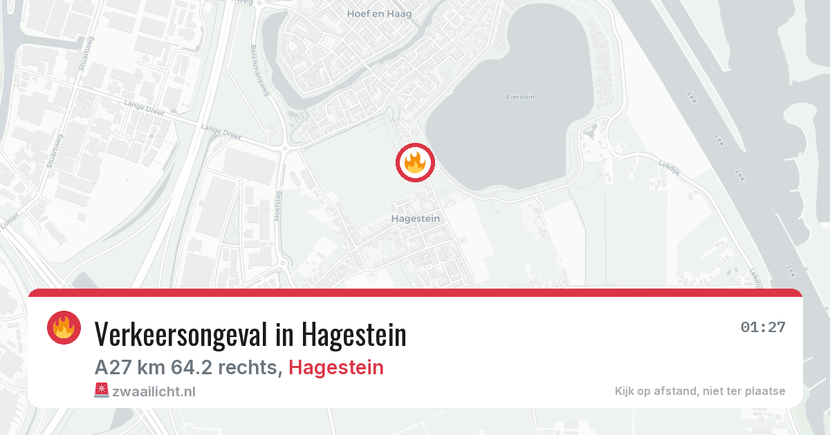 Verkeersongeval in Hagestein — 26 apr 2026