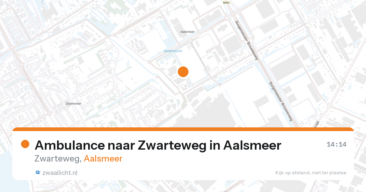 Ambulance naar Zwarteweg in Aalsmeer — 25 jun 2026