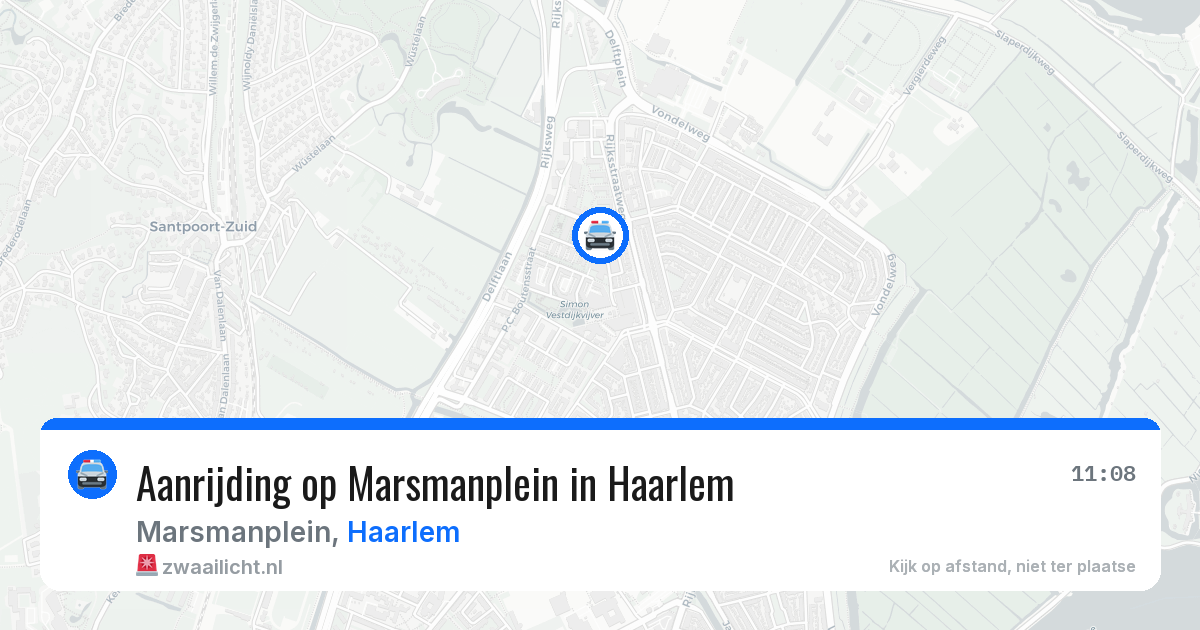 Aanrijding op Marsmanplein in Haarlem — 25 jun 2026