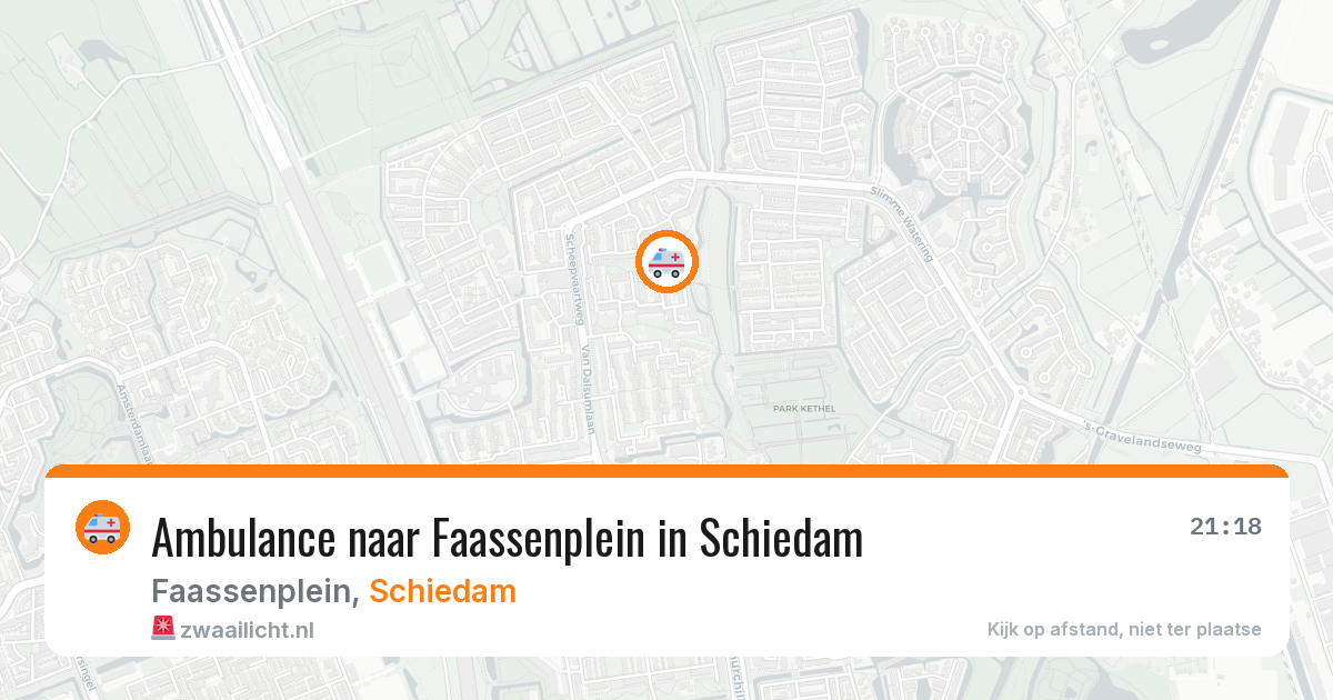 Ambulance naar Faassenplein in Schiedam — 3 apr 2026