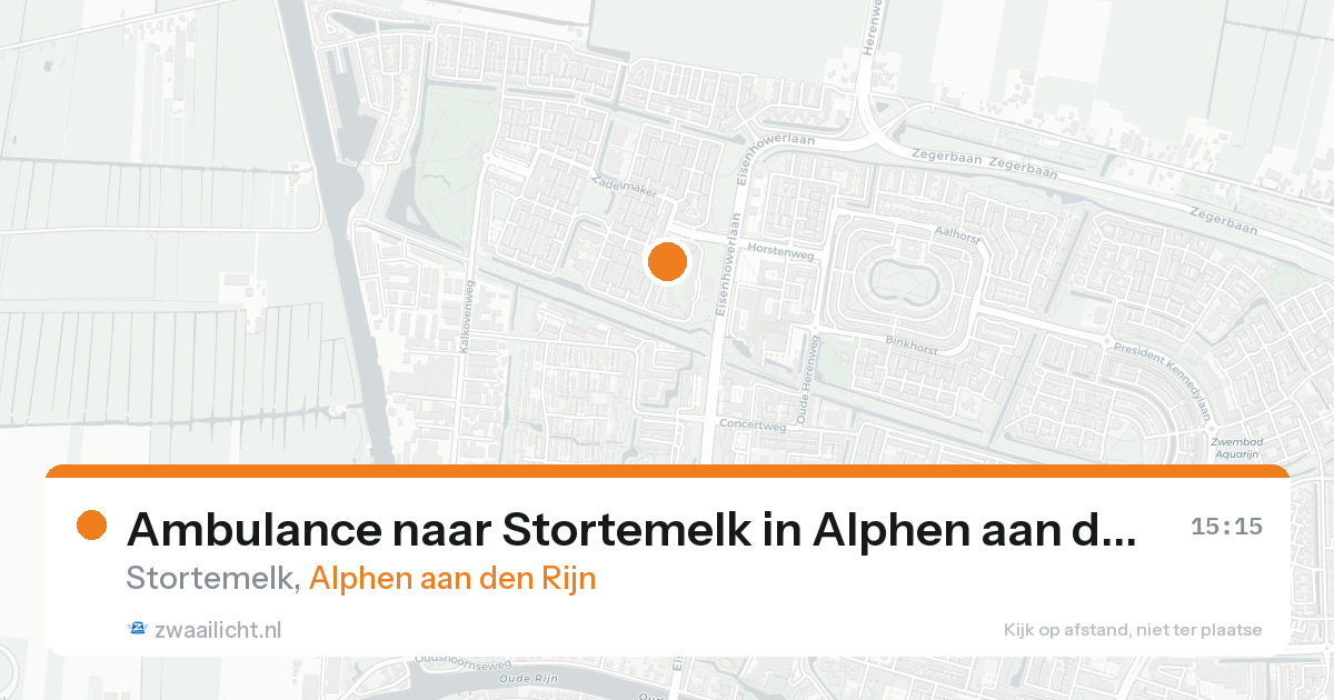 Ambulance naar Stortemelk in Alphen aan den Rijn — 2 jul 2026