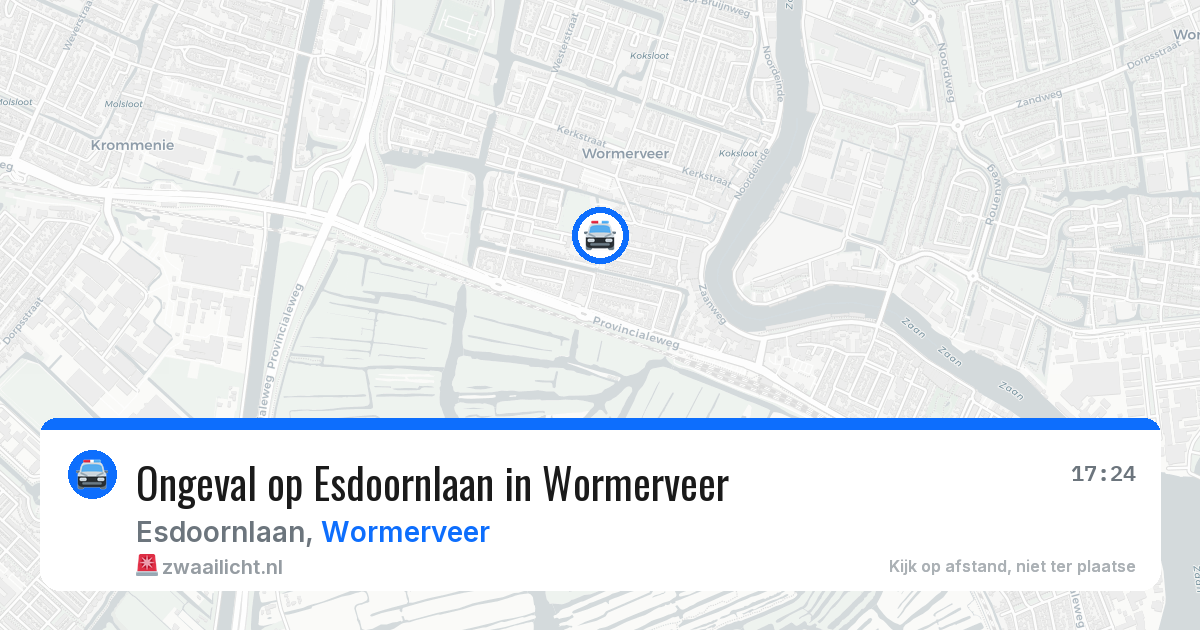 Ongeval op Esdoornlaan in Wormerveer — 9 jun 2026