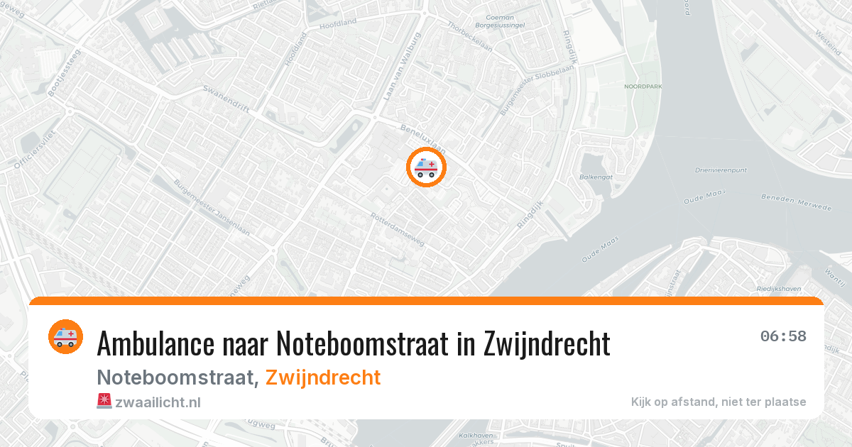Ambulance naar Noteboomstraat in Zwijndrecht — 17 jul 2026