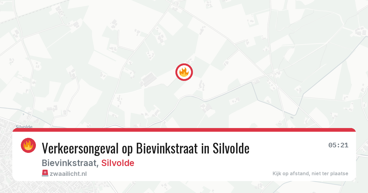 Verkeersongeval op Bievinkstraat in Silvolde — 23 apr 2026