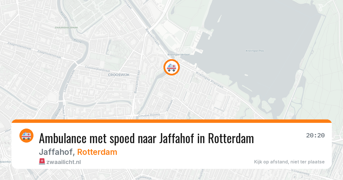 Ambulance met spoed naar Jaffahof in Rotterdam — 15 mrt 2026