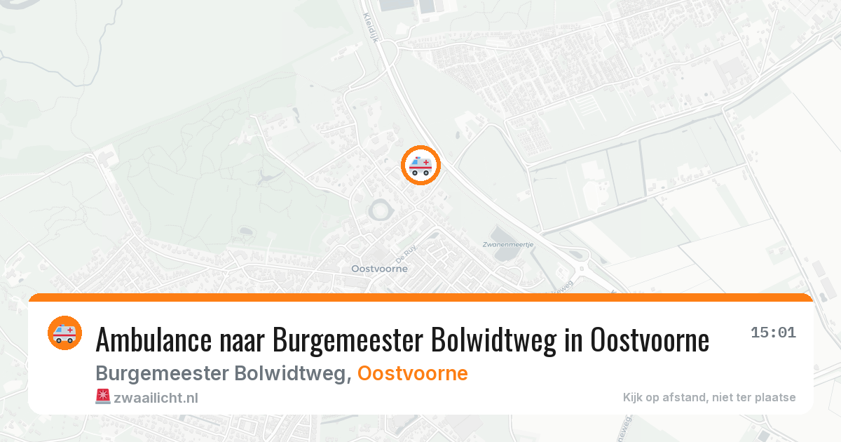 Ambulance naar Burgemeester Bolwidtweg in Oostvoorne — 8 feb 2026