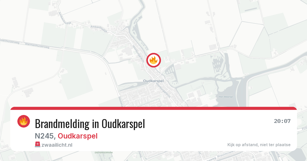 Brandmelding in Oudkarspel — 9 mei 2026