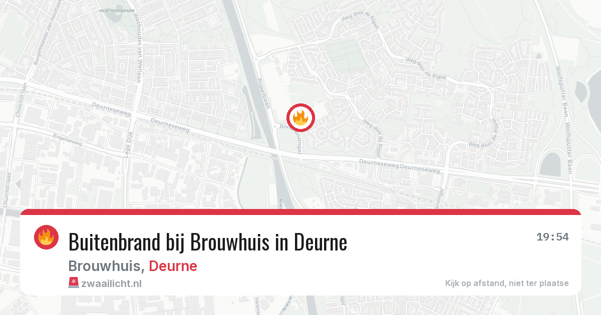 Buitenbrand bij Brouwhuis in Deurne — 5 aug 2026