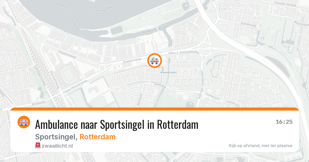 Ambulance naar Sportsingel in Rotterdam — 29 jan 2026