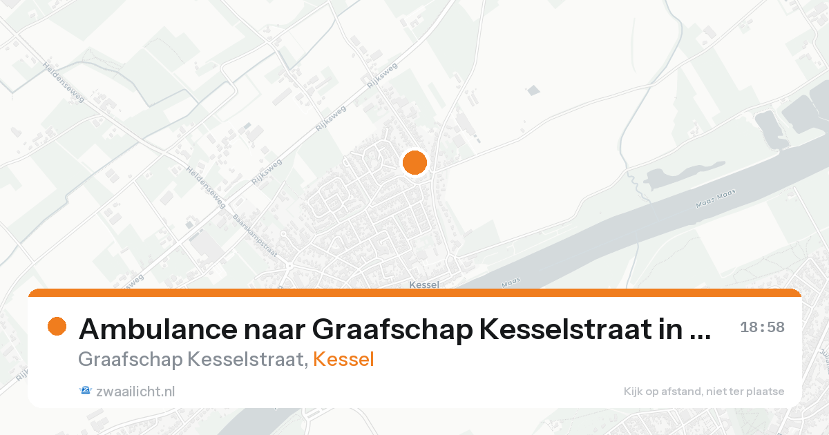 Ambulance naar Graafschap Kesselstraat in Kessel — 21 aug 2026