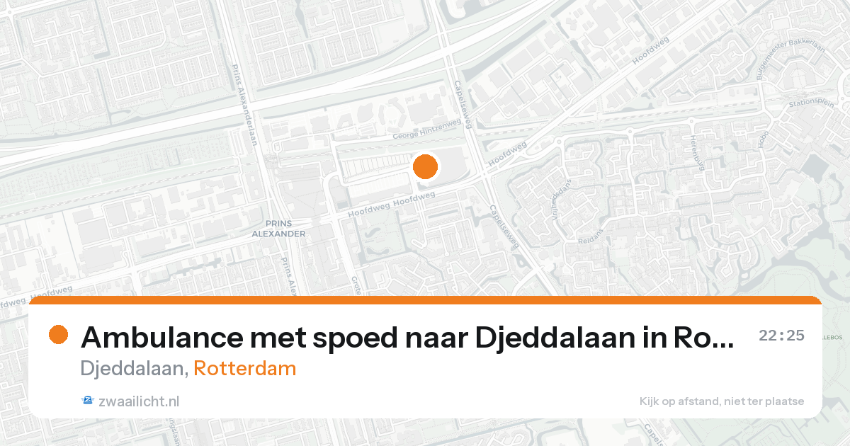 Ambulance met spoed naar Djeddalaan in Rotterdam — 15 aug 2026