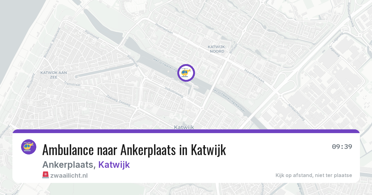 Ambulance naar Ankerplaats in Katwijk — 1 aug 2026