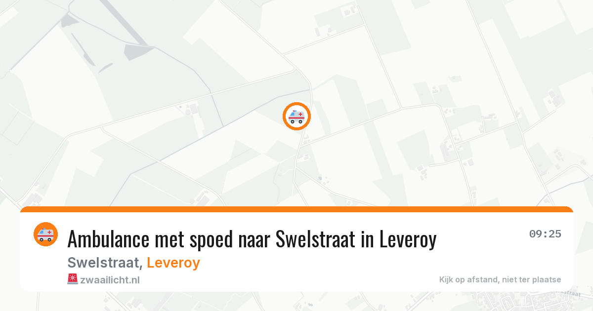 Ambulance met spoed naar Swelstraat in Leveroy — 28 apr 2026