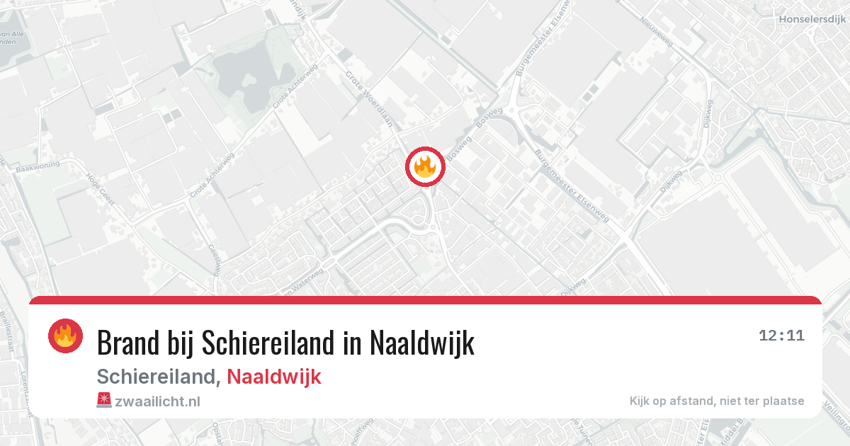 Brand bij Schiereiland in Naaldwijk — 31 mrt 2026
