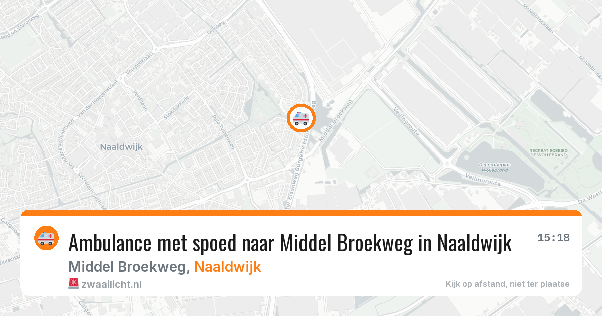 Ambulance met spoed naar Middel Broekweg in Naaldwijk — 8 feb 2026