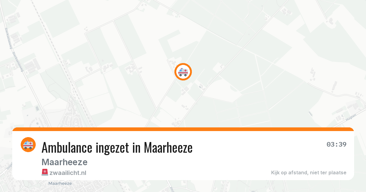 Ambulance ingezet in Maarheeze — 13 aug 2026