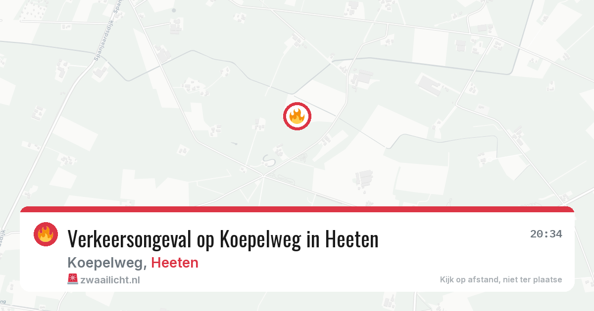 Verkeersongeval op Koepelweg in Heeten — 19 mrt 2026