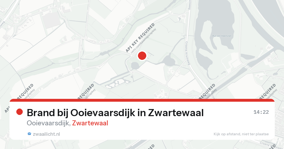 Brand bij Ooievaarsdijk in Zwartewaal — 26 aug 2026