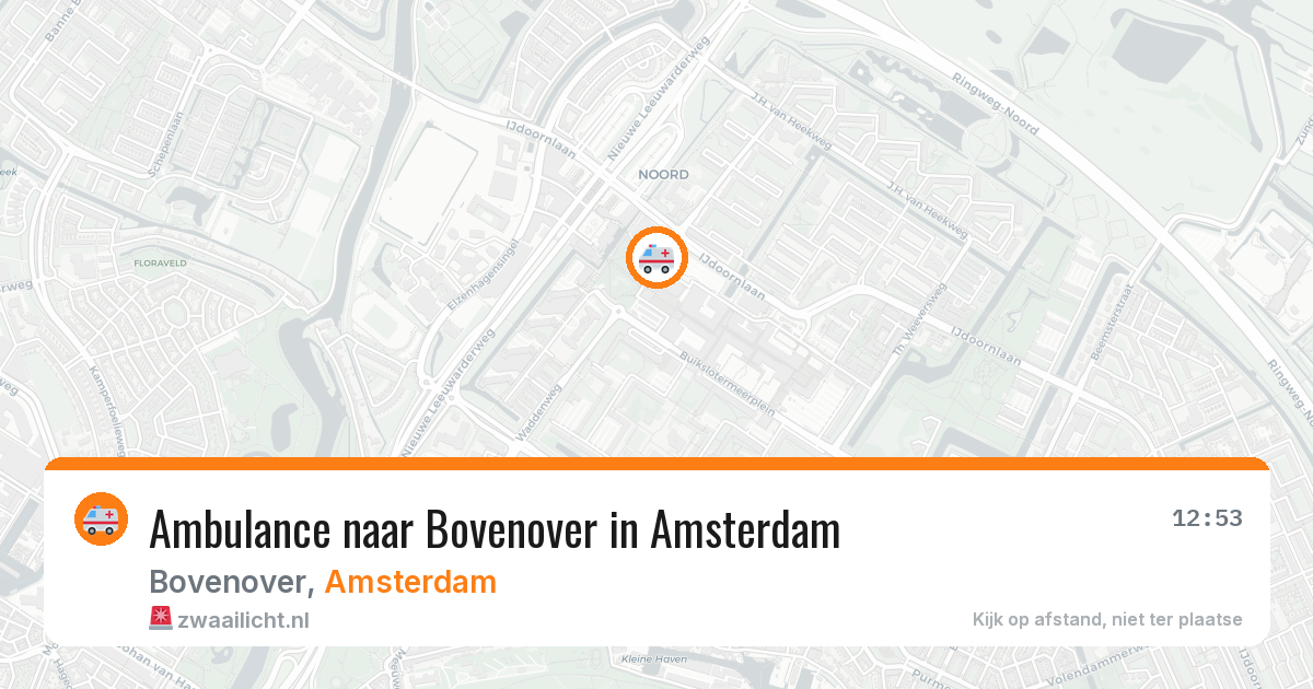 Ambulance naar Bovenover in Amsterdam — 29 jun 2026