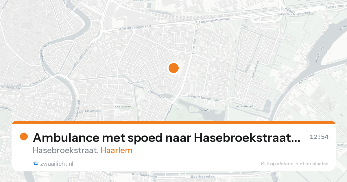Ambulance met spoed naar Hasebroekstraat in Haarlem — 31 jan 2026