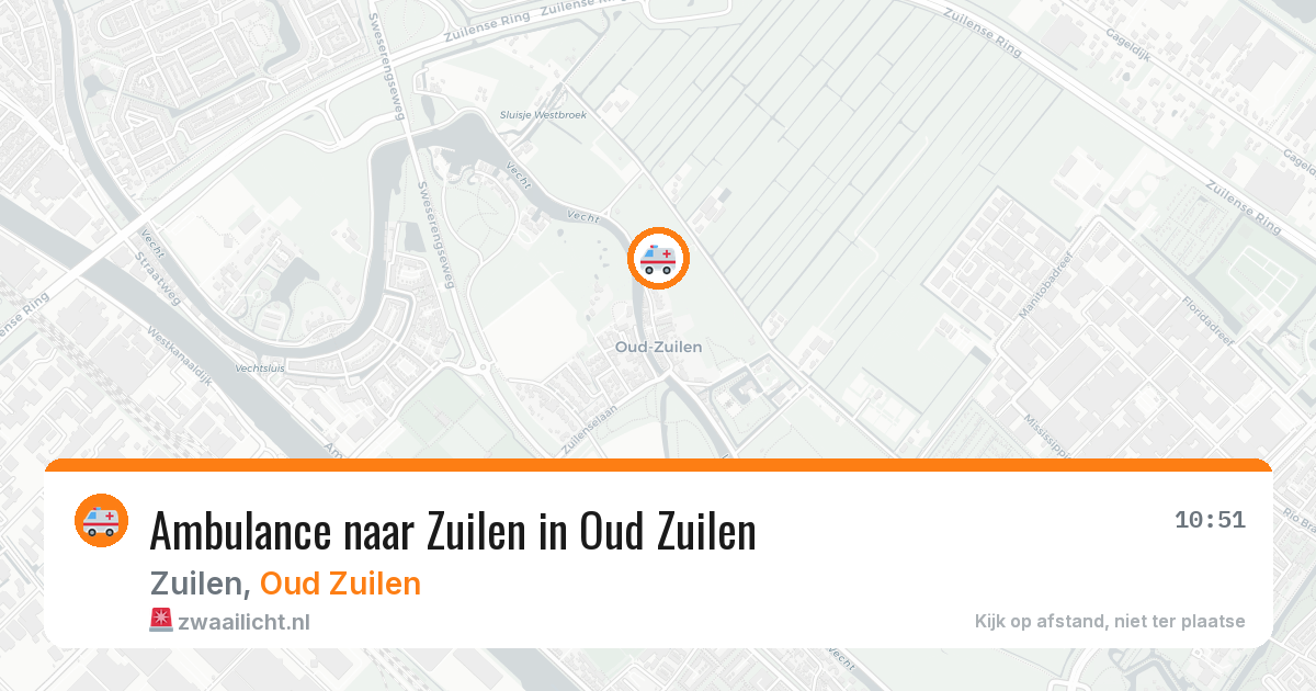 Ambulance naar Zuilen in Oud Zuilen — 27 mei 2026