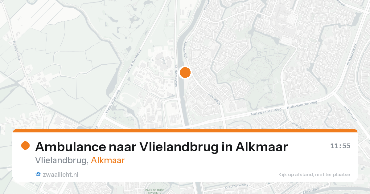 Ambulance naar Vlielandbrug in Alkmaar — 30 mei 2026