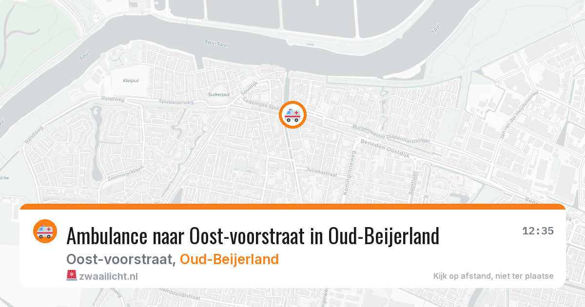 Ambulance naar Oost-voorstraat in Oud-Beijerland — 14 mei 2026