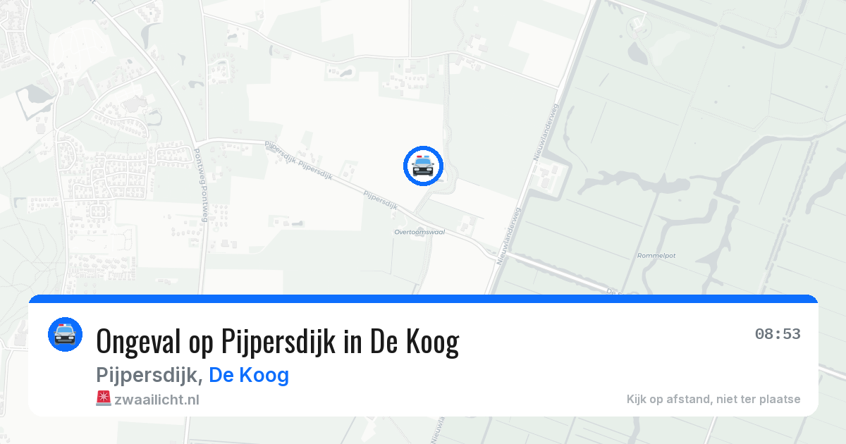 Ongeval op Pijpersdijk in De Koog — 19 mei 2026