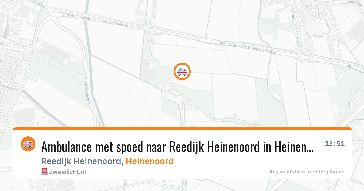Ambulance met spoed naar Reedijk Heinenoord in Heinenoord — 18 jan 2026
