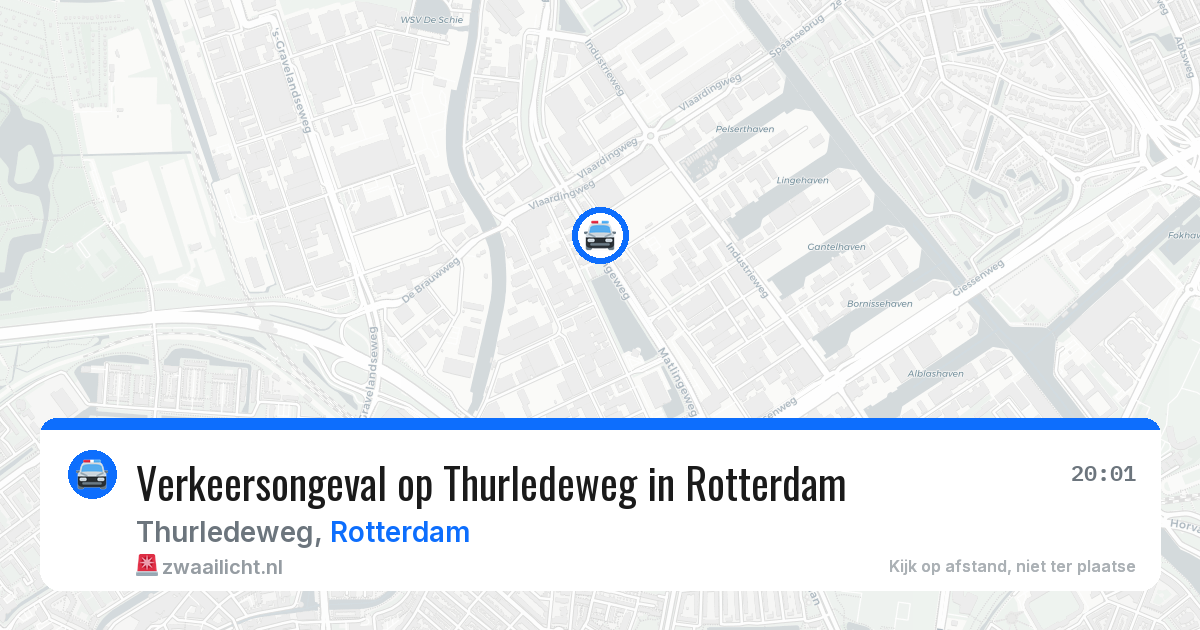 Verkeersongeval op Thurledeweg in Rotterdam — 12 jun 2026